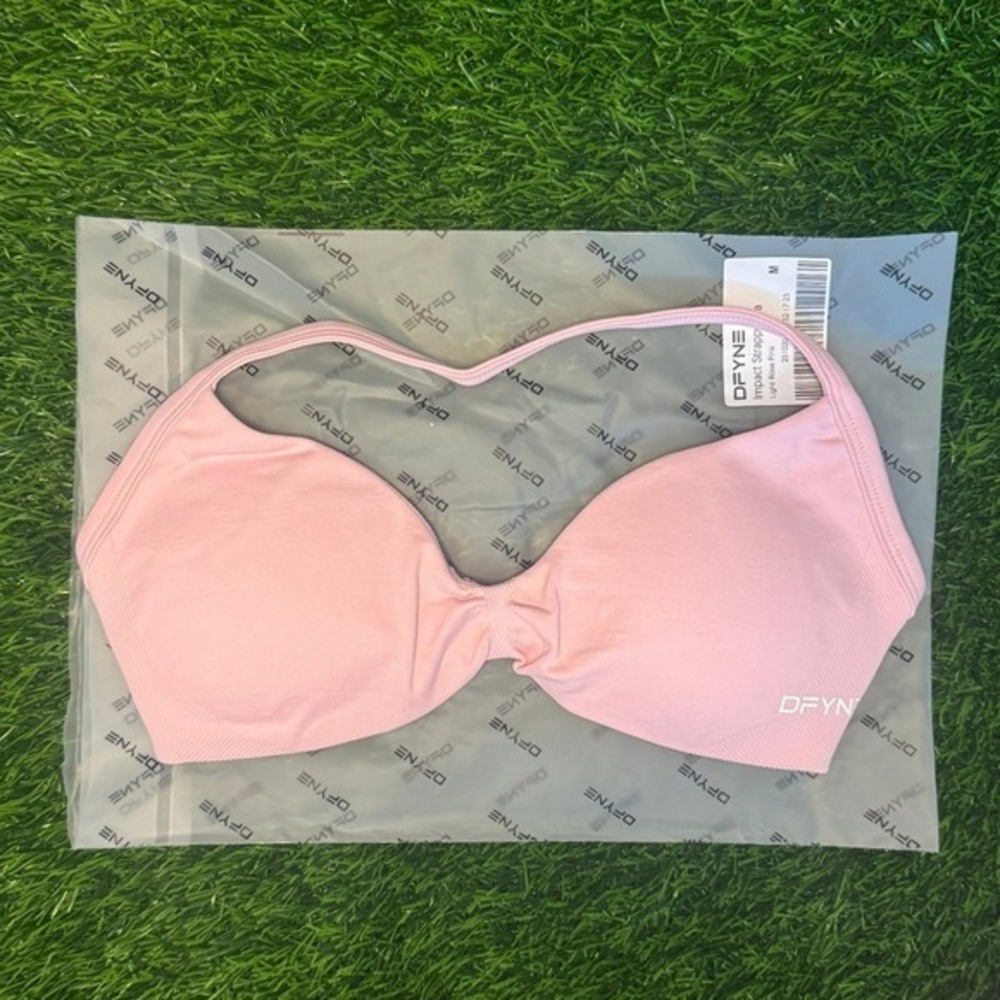 Dfyne impact strappy bra light rose pink medium